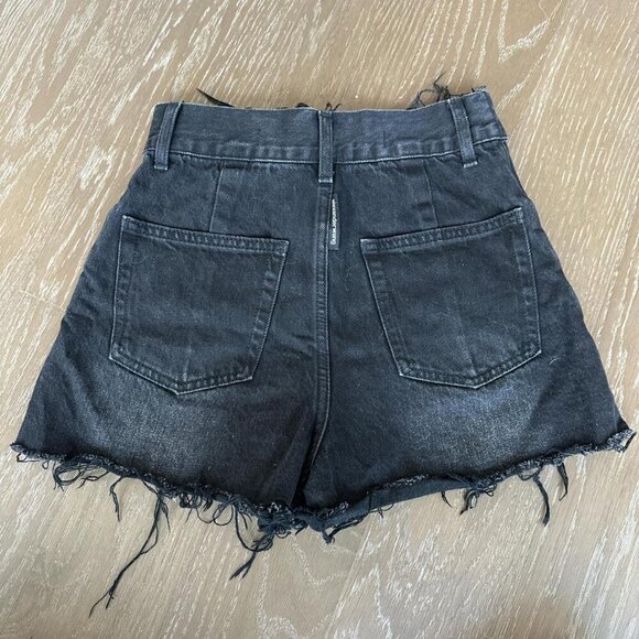 Alexander Wang Black Denim Shorts - Picture 3 of 4